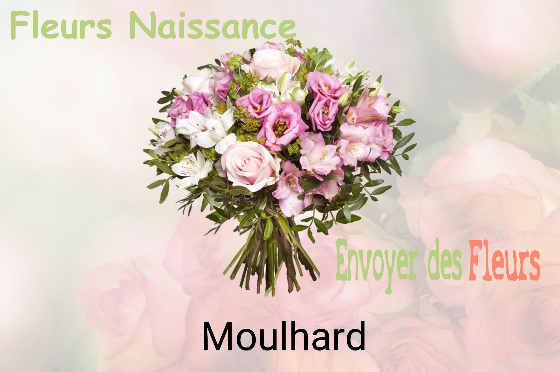 Bouquet de fleurs de naissance livré à Moulhard